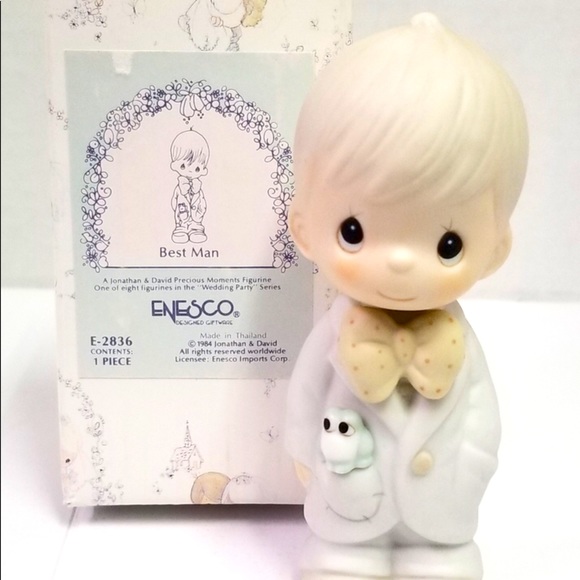 PRECIOUS MOMENT WEDDING BEST MAN FIGURINE - Picture 1 of 4